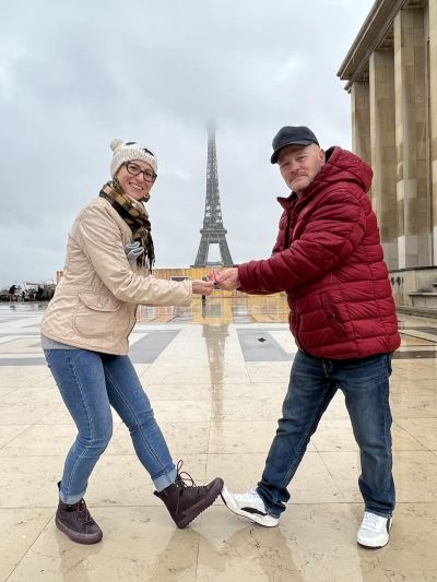 Fabrice et Tatiana : fiançailles à Paris
