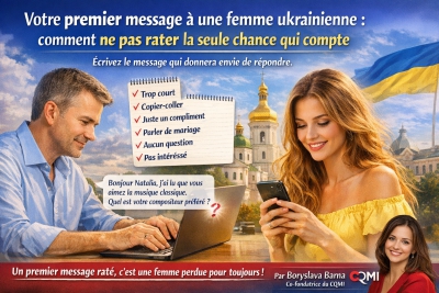 Votre premier message à une femme ukrainienne : comment ne pas rater la seule chance qui compte