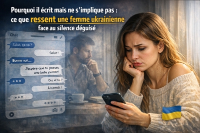 Pourquoi il écrit mais ne s'implique pas : ce que ressent une femme ukrainienne face au silence déguisé