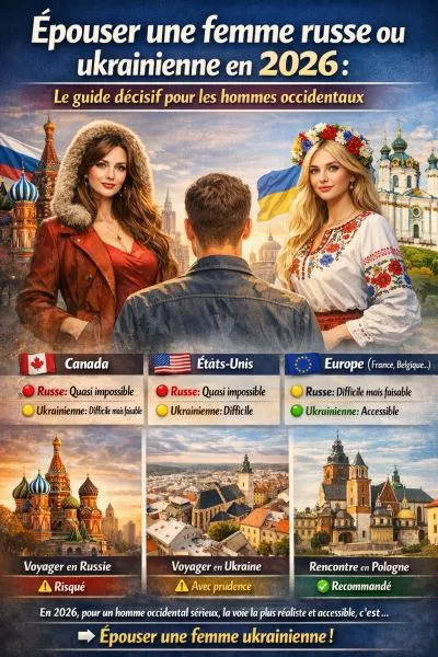 Épouser une femme russe ou ukrainienne en 2026